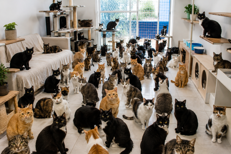 Moradora mantém 400 gatos em apartamento e MPSC entra em ação em Concórdia