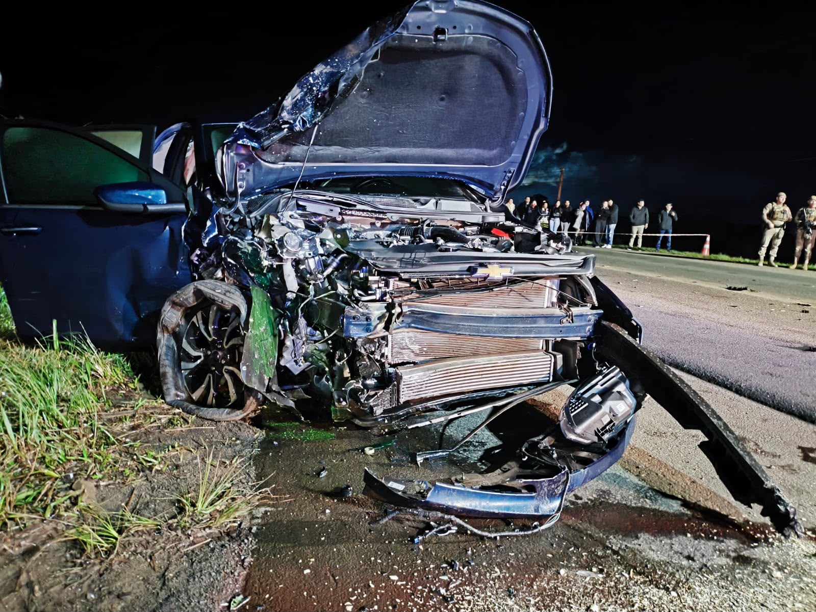 Mulher morre e cinco pessoas ficam feridas em grave acidente em Caçador