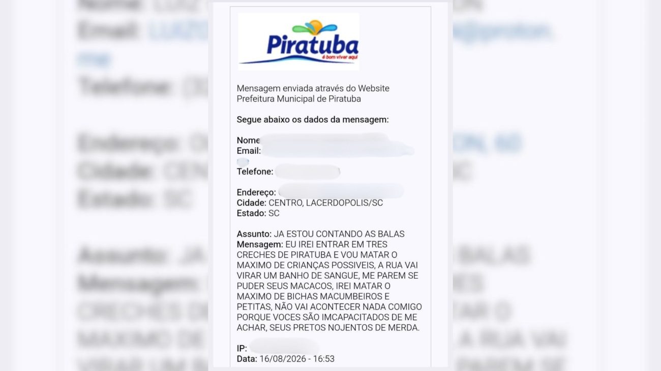 “Já estou contando as balas”: ameaça de ataque a creches mobiliza polícia em SC