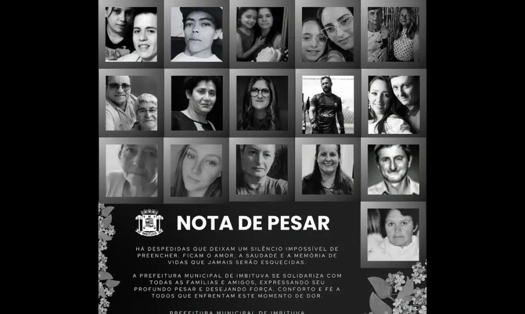 Vítimas do acidente na BR-737 são veladas em Imbituva