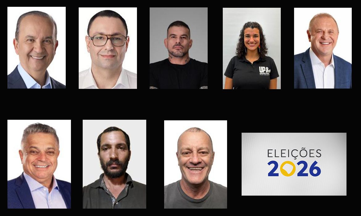 Oito candidatos disputam o governo de Santa Catarina nas eleições 2026
